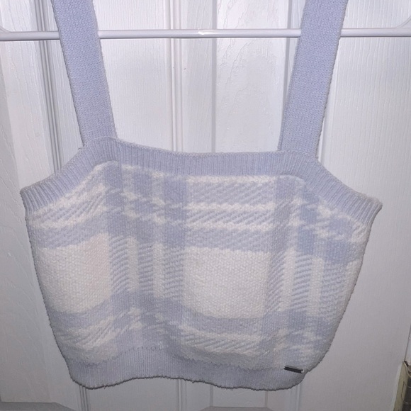 Hollister tank top. Cropped. Lavender in color. Super cute and soft! - Picture 1 of 4